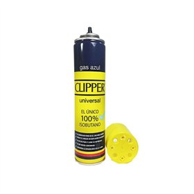 Gás Recarga Isqueiros Clipper Válvula Metal 300ml