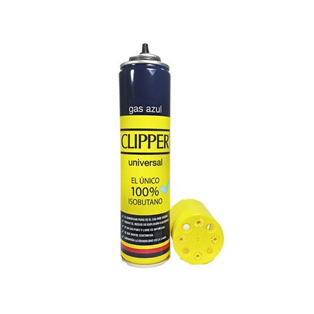 Gás Recarga Isqueiros Clipper Válvula Metal 300ml