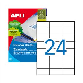 Etiquetas 070x037mm 100Fls 01273 Apli 2400un