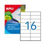 Etiquetas 105x037mm 100Fls Apli 1600un