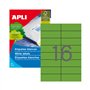 Etiquetas 105x037mm 20Fls A4 Verde Apli 320un