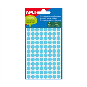 Etiquetas Redondas 08mm Azul Apli 2045 288un