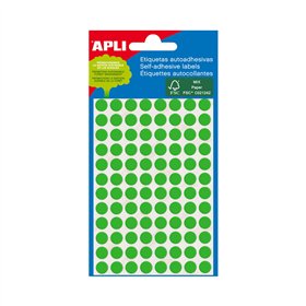 Etiquetas Redondas 08mm Verde Apli 2047 288un