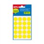 Etiquetas Redondas 19mm Amarelo Apli 2063 100un