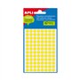 Etiquetas Redondas 08mm Amarelo Fluorescente Apli 288un