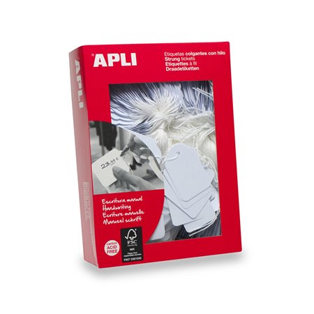 Etiquetas com Fio 36x53mm Apli 00392 500un