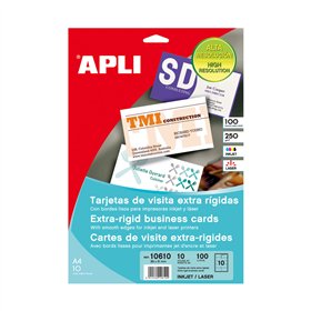 Cartões Visita 89x51mm 250g InkJet/Laser Mate 10Fls 100un