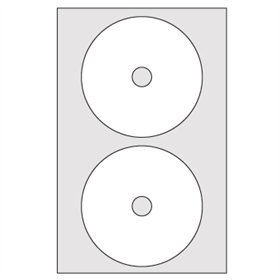 Etiquetas 117mm Multi3 para CD ou DVD 100 folhas 200un