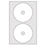 Etiquetas 117mm Multi3 para CD ou DVD 100 folhas 200un