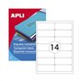 Etiquetas 099,1x038,1mm 20Fls A4 Transparente Apli 280un