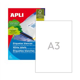 Etiquetas 297x420mm 100Fls A3 Apli 100un