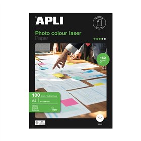Papel A4 160g Fotográfico Brilhante Laser 100 Folhas