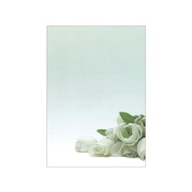 Papel Temático Flor Branca A4 90g 20 Folhas