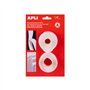 Fitas Velcro 20mmx1m Apli Branco