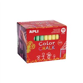 Giz Cores Sortidas Apli Cx 100un