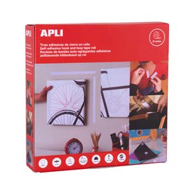 Fitas Velcro 20mmx25m Apli Branco