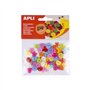 Botões Plásticos Apli Coloridos 12mm 60un