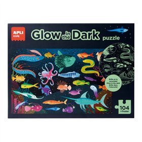 Jogo Educativo Puzzle Apli Fluor Oceano 104 Peças