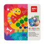 Jogo Autocolantes Dinossauros Cx Metal 8 Folhas