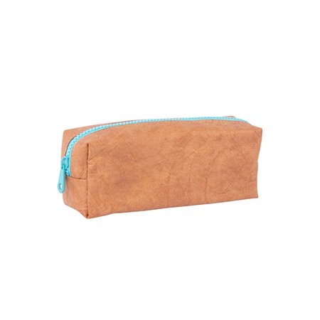 Estojo Kraft Apli com Fecho Azul Turquesa 1un