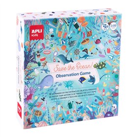 Jogo Educativo Tabuleiro Apli Observação do Oceano 50 Cartas