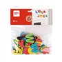 Letras Magnéticas Goma Eva 3x3cm Cores Sortidas