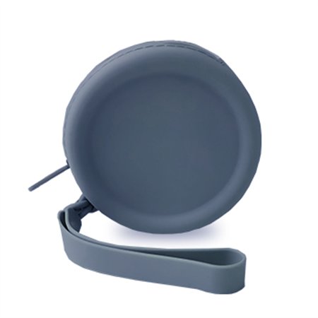 Porta Moedas Silicone Up North com Fecho Azul Cinza Apli