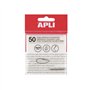 Bloco Notas Aderentes 075x075mm Film Apli Transparente 50Fls