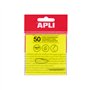 Bloco Notas Aderentes 075x075mm Film Apli Amarelo Transp 50F