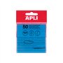 Bloco Notas Aderentes 075x075mm Film Apli Azul Transp 50Fls