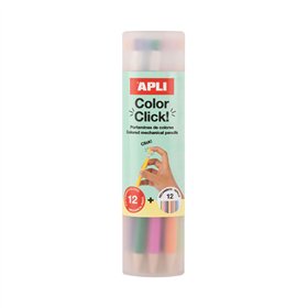 Lápis Cor Lapiseira Color Click Tubo 12un