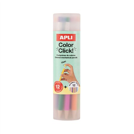 Lápis Cor Lapiseira Color Click Tubo 12un
