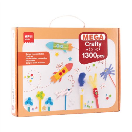 Kit Manualidades Mega Crafty Box 1300 Peças