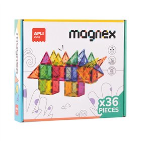 Jogo Blocos Magnéticos Magnex Apli 36 peças