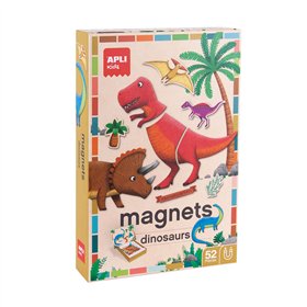 Jogo Educativo Magnético Dinossauros 52 Peças