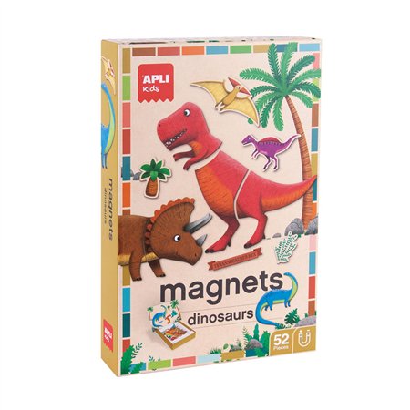 Jogo Educativo Magnético Dinossauros 52 Peças