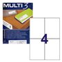 Etiquetas 105x148mm 100Fls A4 Multi3 400un