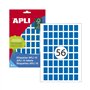 Etiquetas 012x018mm 8Fls Azul Apli 448un