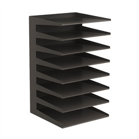Conjunto 8 Tabuleiros Metálicos Preto
