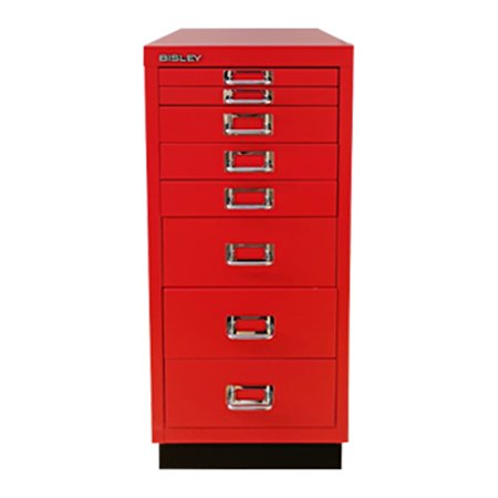 Móvel Metal 673x279x429 com 8 Gavetas Vermelho