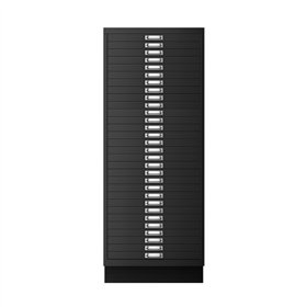 Móvel Metal 940x279x429 com 30 Gavetas Preto
