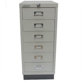Móvel Metal com Fecho 673x279x429mm com 6 Gavetas Cinza