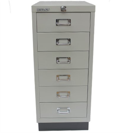 Móvel Metal com Fecho 673x279x429mm com 6 Gavetas Cinza