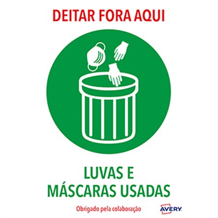 Sinalética Deitar Fora Aqui Adesivo A4 2un