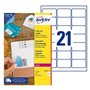 Etiquetas Ocultar 063,5x038,1mm 25Fls Avery 525un