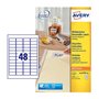 Etiquetas Removíveis 045,7x021,2mm Avery 25 Folhas 1200un