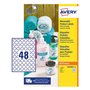 Etiquetas Redondas Removíveis 25mm Avery 25 Folhas 1200un