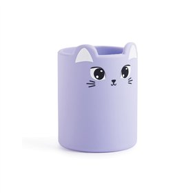 Porta Lápis Silicone Redondo Wildly Gatinha