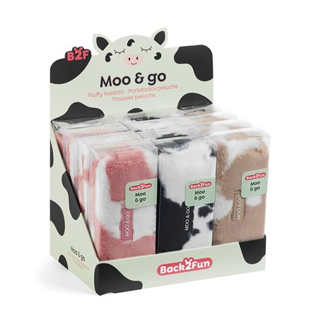 Estojo Peluche Moo/Go Expositor 12un