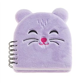 Bloco Espiral 160x160mm Pautado Peluche Hamster 80fls 1un